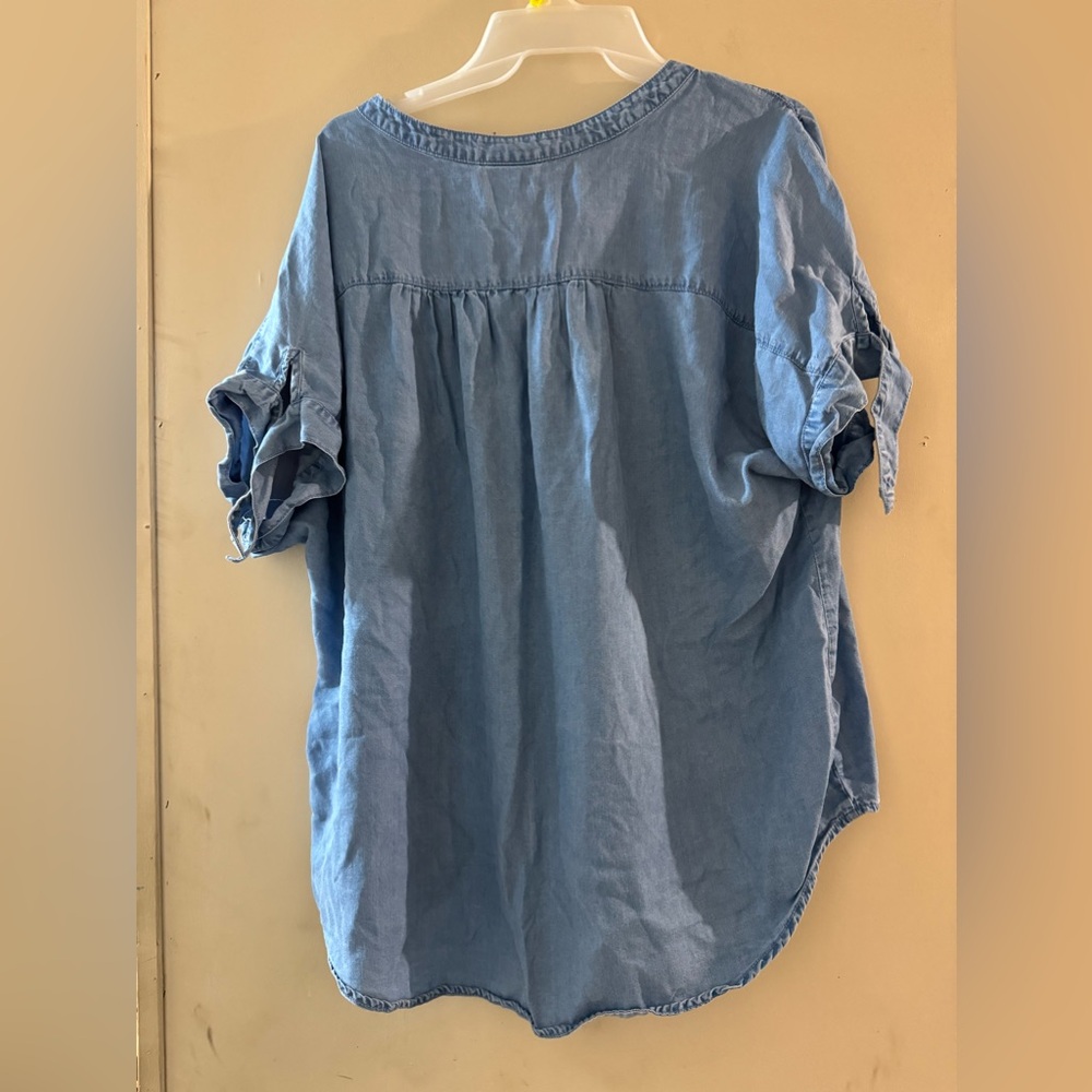 Ladies Ruby Rd 100% Lyocell Chambray Type Denim T… - image 3